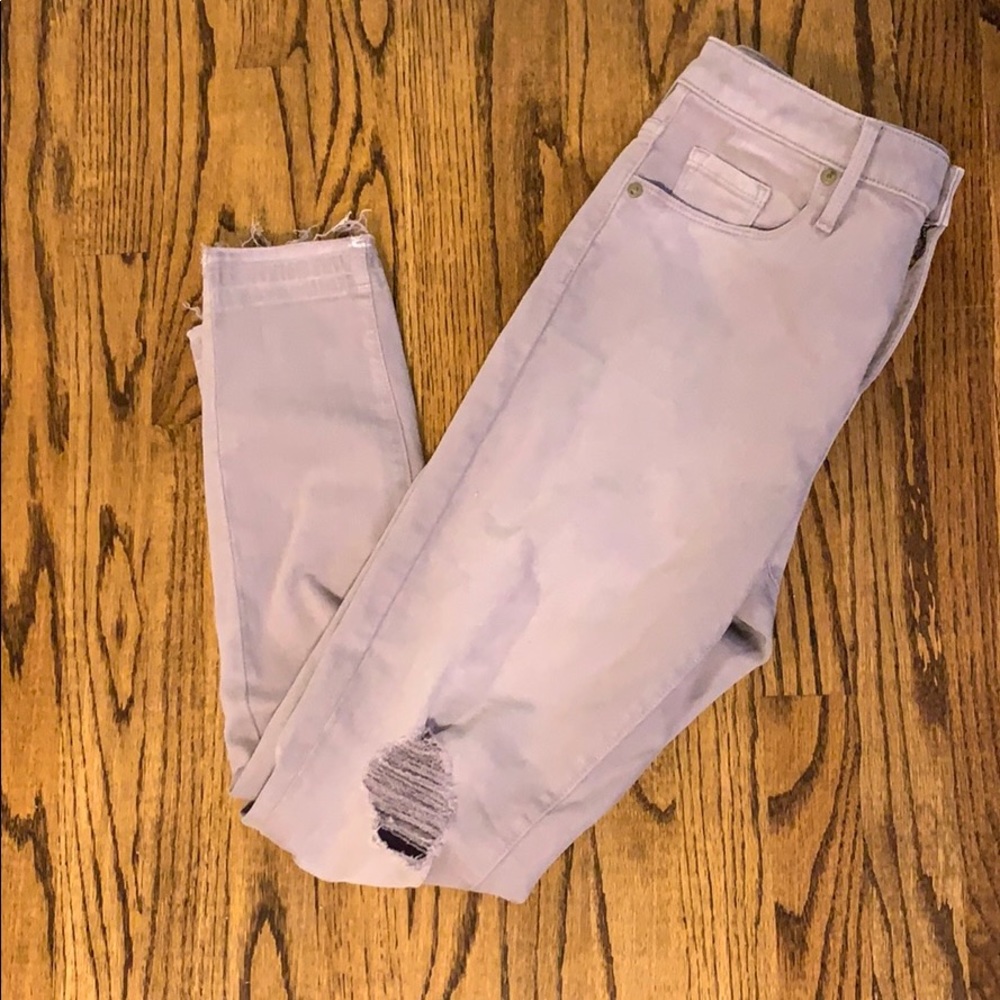 Pastel purple jeans